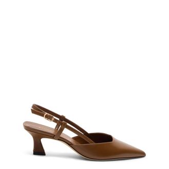 Stuart Weitzman Vinnie 50 Slingback - female - Stuart Weitzman - Pumps - Brown - 2 1/2 UK - Shoes
