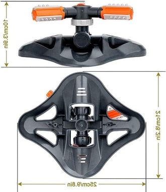 OEM Aspersor Autom&aacute;tico Para C&eacute;sped - Riego De Plantas - Rotaci&oacute;n De 360 Grados - 3 Brazos - Verde