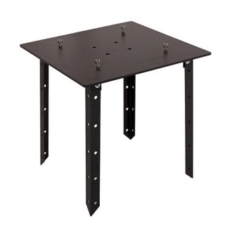 Hhg Nunca Usado] Placa Base Para Sombrilla Xxl Hhg 216, A96 Y Meran Pro, Soporte De Poste De Anclaje Al Suelo Para Sombrilla, Metal 24kg