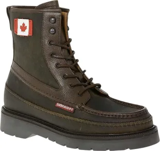 Dsquared2 Brown Logo Boots