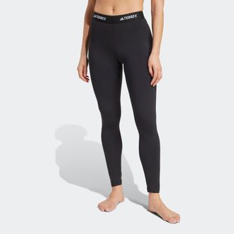ADIDAS TERREX Trainingstights ADIDAS TERREX MULTI SYNTHETIC BASELAYER LEGGINGS, Damen, Gr. XL, N-Gr, schwarz, Obermaterial: 84% Polyester, 16% Elasthan, Hosen Train