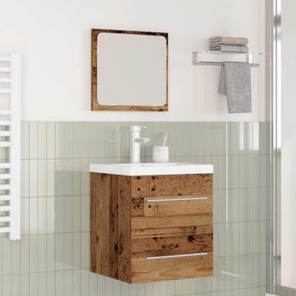 vidaXL Juego De Muebles De Ba&ntilde;o 2 Pcs Madera Vieja 41 X 38.5 X 48 Cm Vidaxl