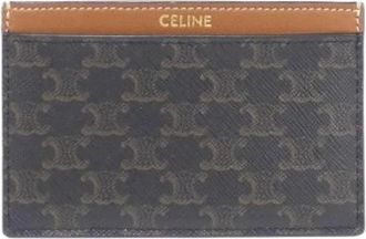 Celine Pre-owned Wallets, female, Brown, Size: ONE SIZE Pre-owned Canvas wallets