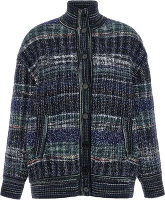 Missoni Dark Blue Mock Collar Sweater