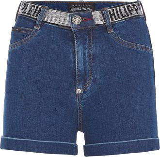 Philipp Plein Denim Korte Broek