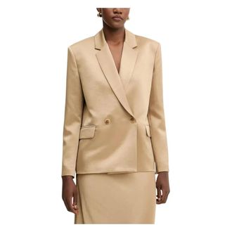 Liviana Conti Dames, Jassen, Beige, Maat: M Leer