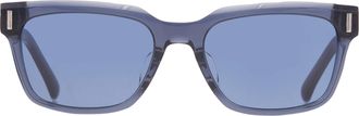 Ferragamo Blue Rectangular Mens Sunglasses SF2043SLB 432 53