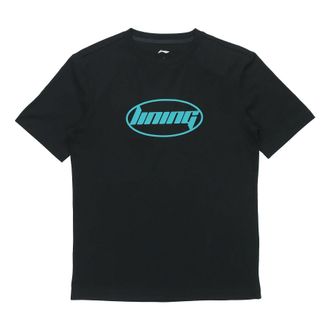 Li-Ning Alphabet Printing Couple Style Tee Black AHSQ412-3