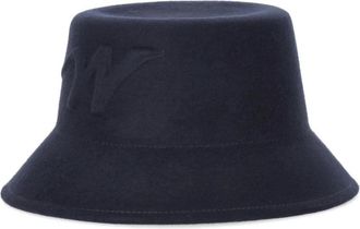 Max Mara Yaqui Hat - Dames - Hoeden - Blauw - 58 CM - Katoen - Accessoires