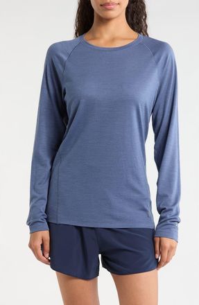 Smartwool Classic All Season Merino Wool Base Layer Long Sleeve T-Shirt in Nightfall Blue at Nordstrom, Size X-Small