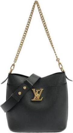 Louis Vuitton Pre-owned Lock & Walk Calf Shoulder Bag - Dames - Vintage Schoudertas - Zwart - ONE Size - Leer - Vintage