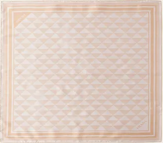 Prada Triangle-Print Silk Scarf