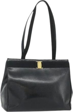 Ferragamo Pre-owned Shoulder Bags, female, Black, Size: ONE SIZE Pre-owned Tote Bag