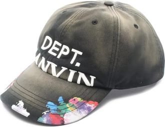 Lanvin x GALLERY DEPT. anni 2010 Cappello da baseball denim con ricamo - Grigio