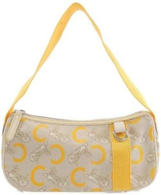 Celine Pre-owned Handbags, female, Beige, Size: ONE SIZE Pre-owned Canvas celine-bags