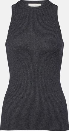 Lisa Yang Amya ribbed-knit cotton and cashmere tank top