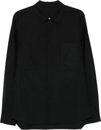 Rick Owens Camicia con tasche - Nero