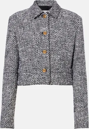 Versace Wool-blend boucl&eacute; jacket
