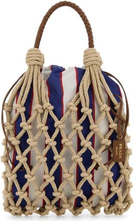 Prada Beige Mesh Handbag