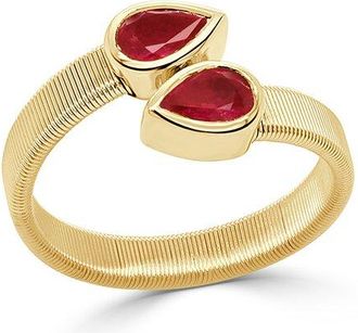 Sabrina Designs 14K 0.77 Ct. Tw. Diamond & Ruby Cocktail Ring