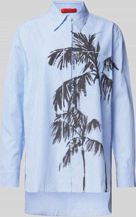 Max & Co. Regular Fit Hemdbluse mit Brusttasche Modell LAMBERT in Bleu, Gr&ouml;&szlig;e 34