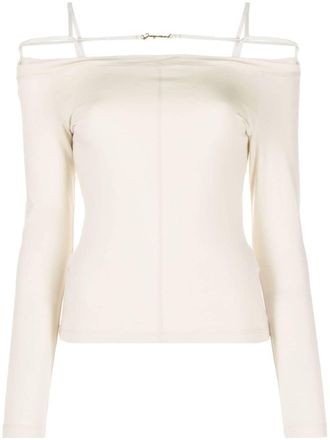Jacquemus Top Sierra con spalle scoperte - Toni neutri