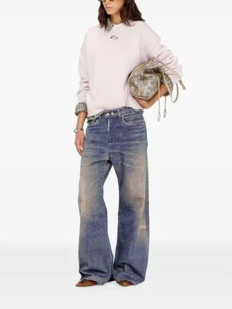 Diesel Logo Wool Blend Sweater - Pink