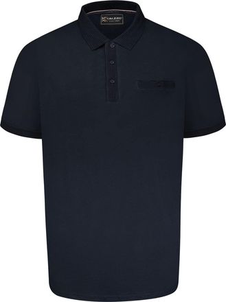 KAM Jersey Polo Shirt Short Sleeve Pocket Cotton Casual Top Mens Plus Size 5498 (UK, Alpha, 8XL, Plus, Regular, Navy)