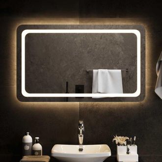 vidaXL vidaXL Specchio da Bagno con Luci LED 100x60 cm