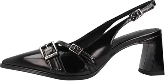 Tamaris Schoenen, Dames, Zwart, 37 EU, Leer, Slingback Pomp