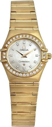 Omega Pre-owned Omega 1167.75 Quartz Diamond White Dial Ladies Watch 1167.75