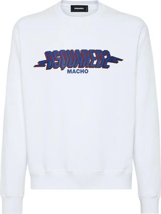 Dsquared2 Felpa con stampa - Bianco