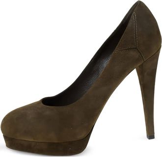 Saint Laurent Pumps in pelle 125mm - Verde