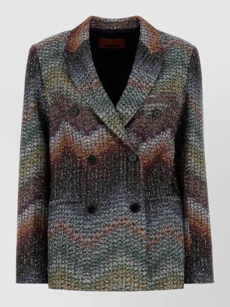 Missoni embroidered lame blazer
