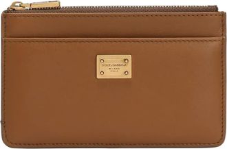 Dolce & Gabbana Portacarte con zip Dauphine - Marrone