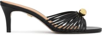 Kazar Stiletto Mules - Dames - Muiltjes - Zwart - 37 EU - Leer - Schoenen
