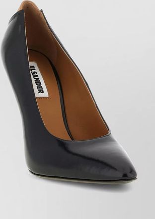 Jil Sander leather alma pumps
