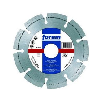 Forum Muela Motosierra Diamantada, Unido Al L&aacute;ser, Con Concentration Diamantada Elevada, &Oslash; X Escariado : 180 X 22,23 Mm, Tama&ntilde;o De Segmento H X L 10 X 2,5 M