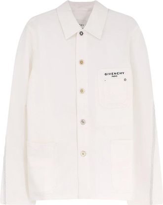 Givenchy Jassen, Heren, Wit, M, Katoen, Couture Seam Jacket