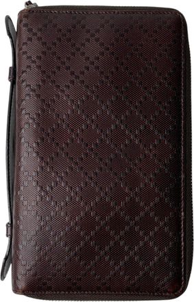 Gucci Brown Leather Card Wallet (Pre-Owned)