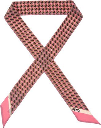 Fendi Fendi Wrappy Silk Scarf