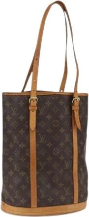Louis Vuitton Pre-owned Vintage Canvas Bucket Bag - Dames - Vintage Tas - Bruin - ONE Size - Vintage