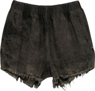 Rick Owens Tower Runway Shorts - Dames - Denim shorts - Grijs - S - Katoen - Korte Broeken