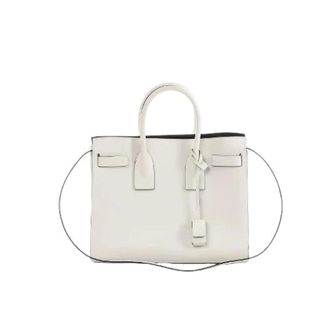 Saint Laurent Pre-owned Handbags, female, White, Size: ONE SIZE Pre-owned Sac De Jour