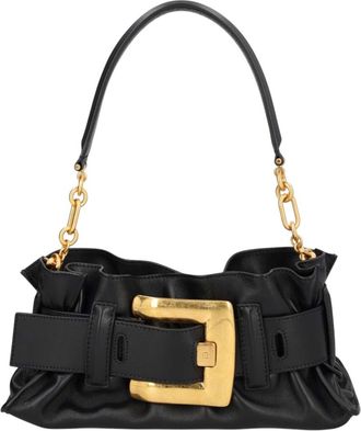 Balmain Black Anthem Mini Shoulder Bag
