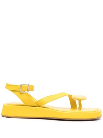 Giaborghini open-toe sandals - Yellow