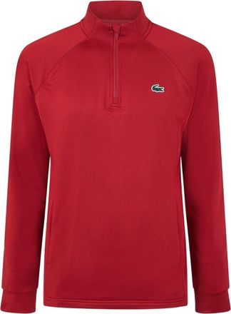 Lacoste Heren Geborduurd Logo Kwartrits Regular Hardloop Trainingsjack (Oranje)