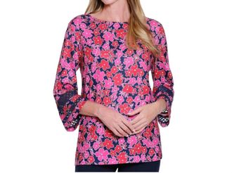 Multiples Refined Floral Blouse In Multi