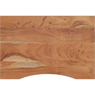 vidaXL Desk Top 80x60x2.5 cm Rectangular Solid Wood Acacia Vidaxl