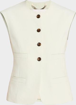 A.L.C. Georgie Linen-Blend Vest